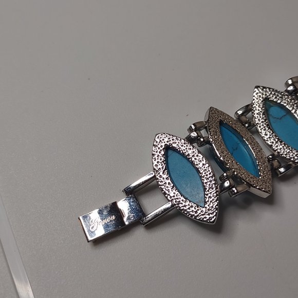 Silver Tone Metal And Blue Plastic Watch - Picture 12 of 12